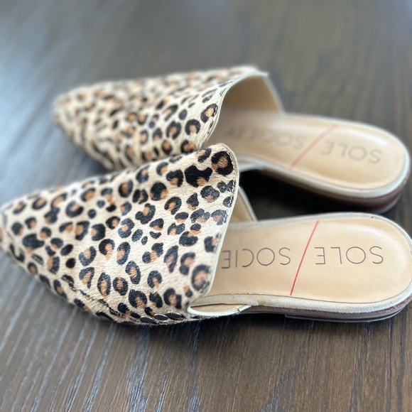 Sole Society mules flats cheetah print - Picture 3 of 7
